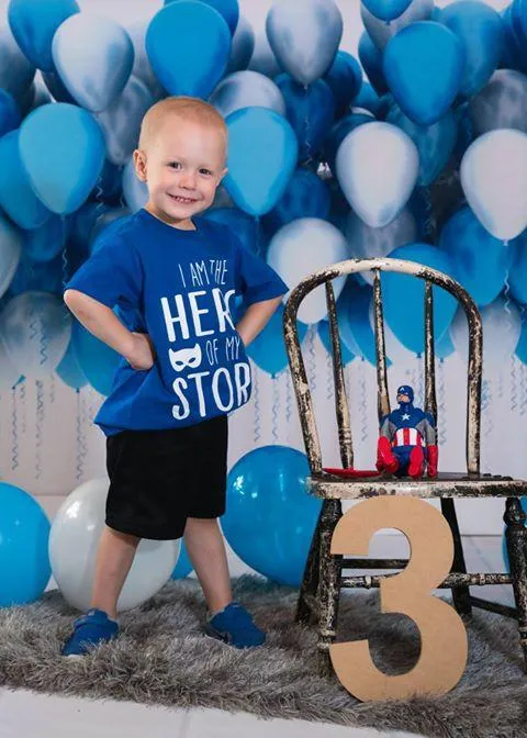 Kate Blue Balloon Photo Backdrops For Children Birthday Party Holiday