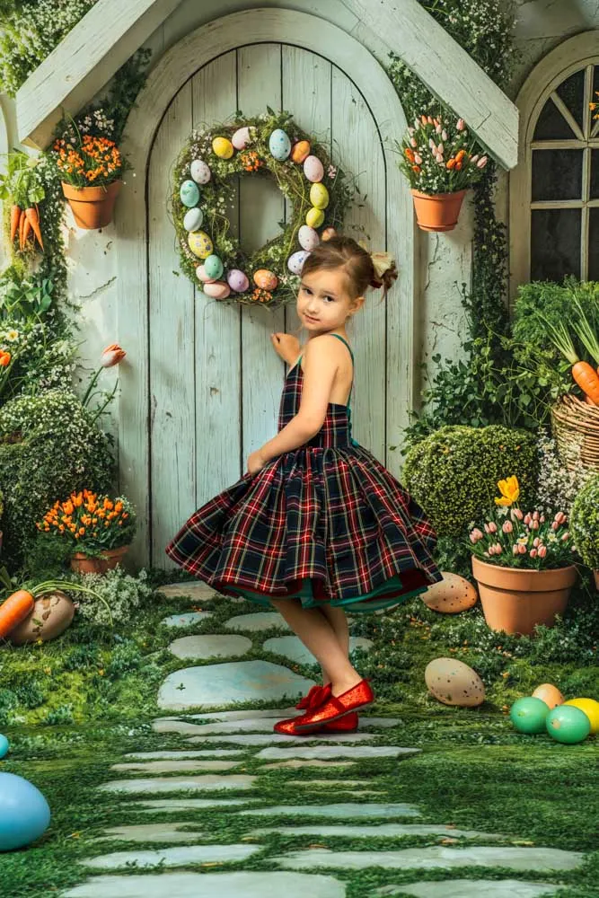Kate Easter House Bunny Garden Carrots Backdrop Designed by Emetselch