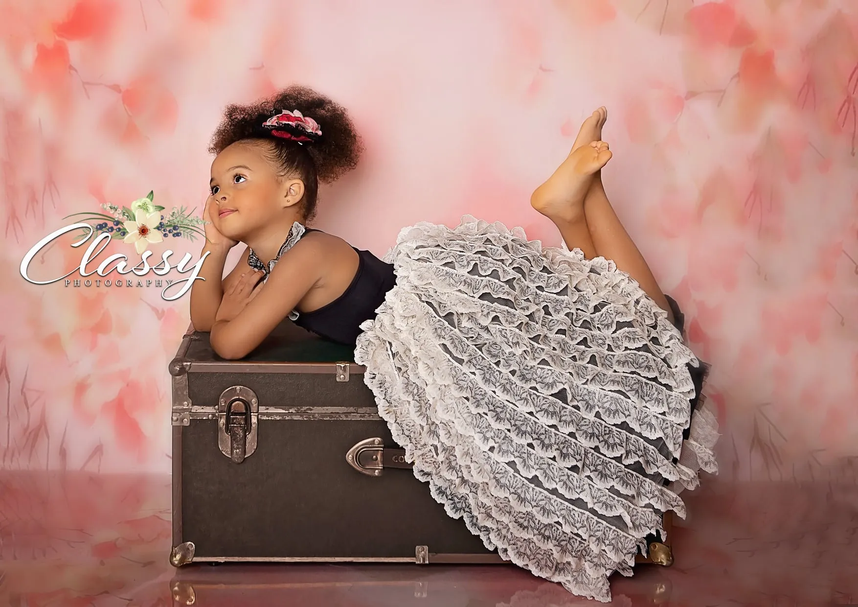 Kate Flowers Backdrop Pink Blossoms Designed by Lisa Granden