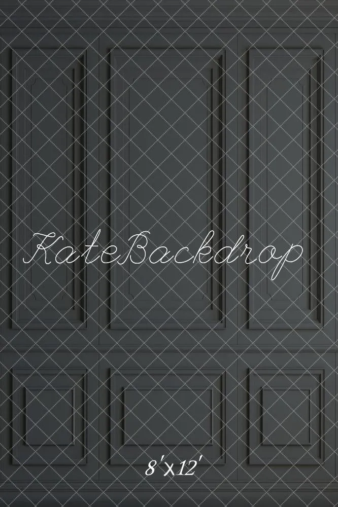 Kate Gray Black Vintage Wall Fleece Backdrop for Photography