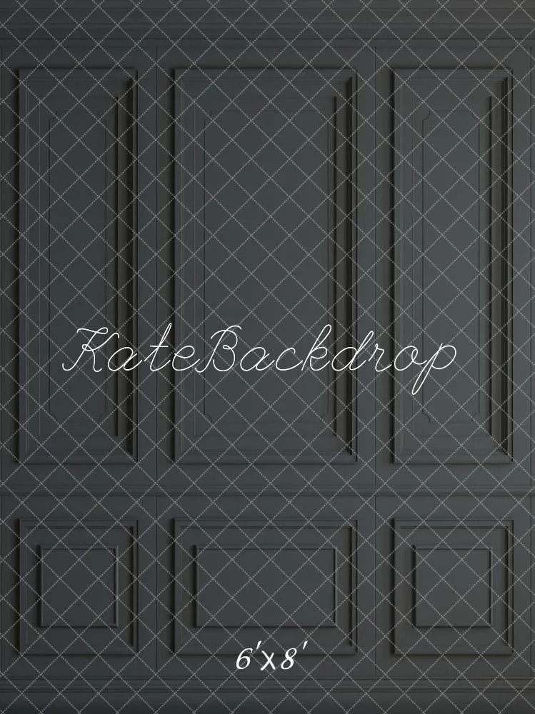 Kate Gray Black Vintage Wall Fleece Backdrop for Photography