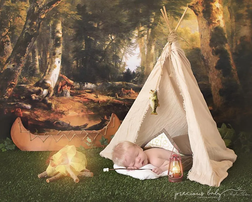 Kate Retro Forest Photography Backdrops for Children Photo