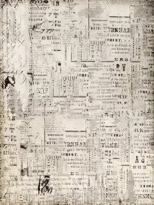 Kate Retro Grey Newspaper Pattern Photography Backdrops