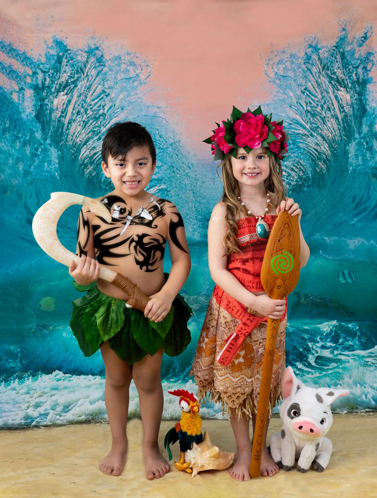 Kate Summer Beach Waves Backdrop Designed by Rosabell Photography