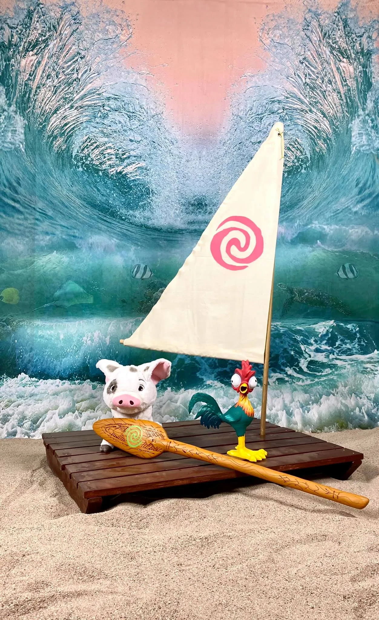 Kate Summer Beach Waves Backdrop Designed by Rosabell Photography
