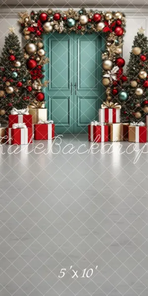 Kate Sweep Christmas Tree Garland Door Gifts Backdrop Designed by Lidia Redekopp