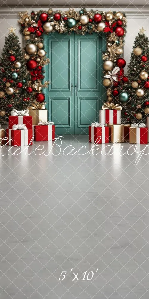 Kate Sweep Christmas Tree Garland Door Gifts Backdrop Designed by Lidia Redekopp