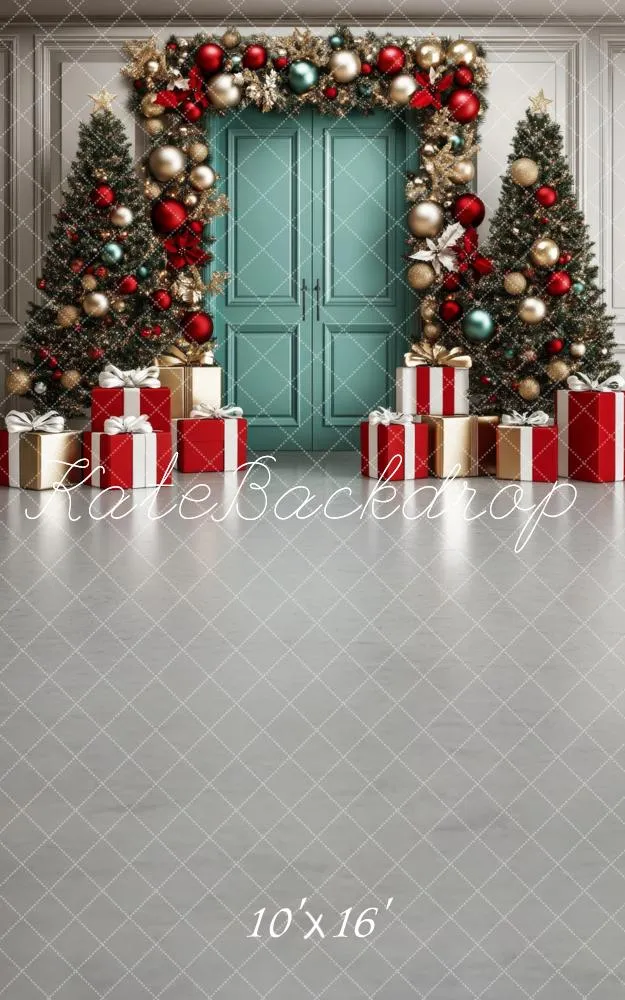 Kate Sweep Christmas Tree Garland Door Gifts Backdrop Designed by Lidia Redekopp