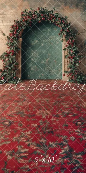 Kate Sweep Holly Floral Arch Abstract Backdrop Designed by Lidia Redekopp