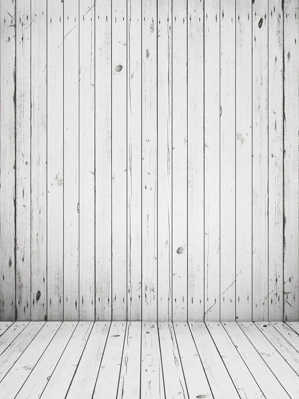 Kate White Wood Wall Photography Backdrops With Floor Backgrounds