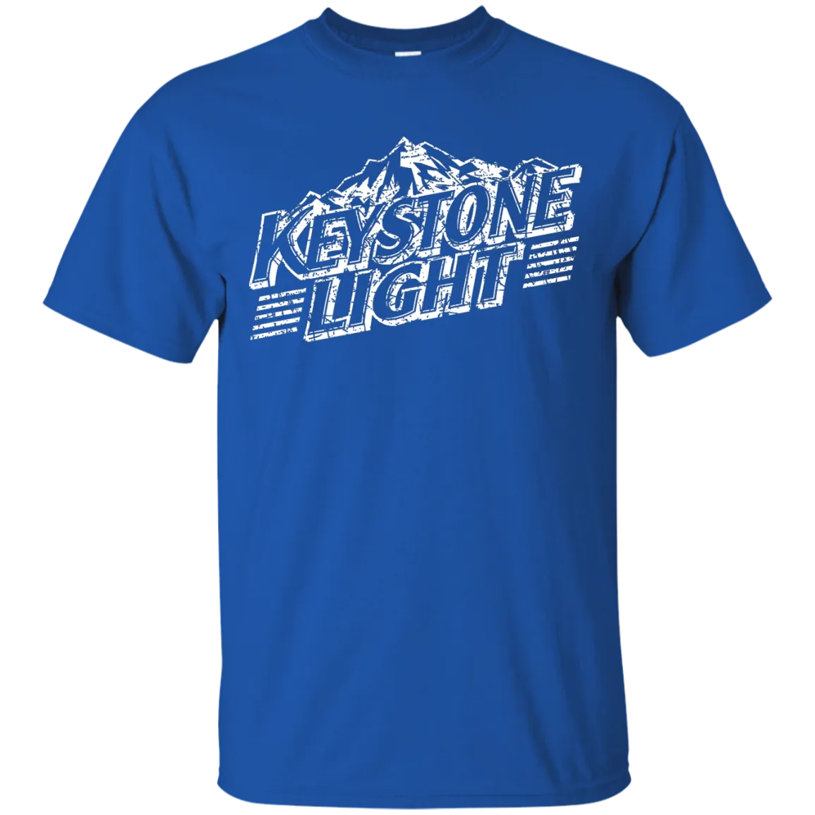 Keystone Light Beer T-Shirt Custom Designed White Worn Label Pattern