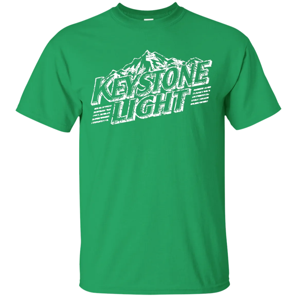 Keystone Light Beer T-Shirt Custom Designed White Worn Label Pattern