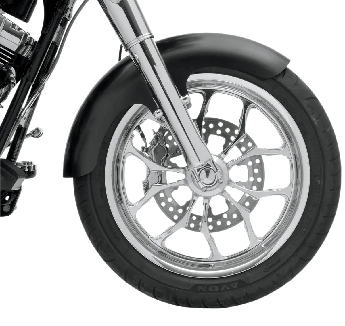 Klock Werks KW05-02-0024E Tire Hugger Series Thickster Front Fender for Narrow 21in. Wheel