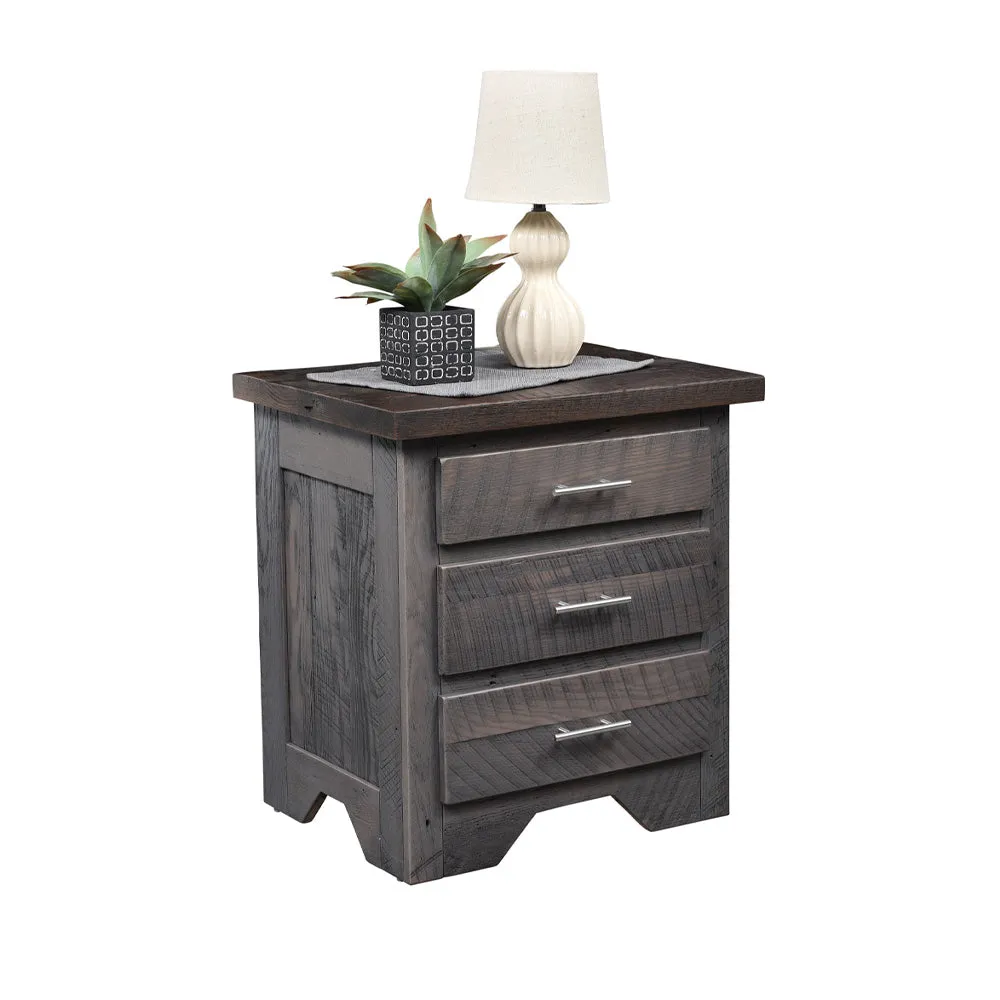Lander Rustic Farmhouse Nightstand