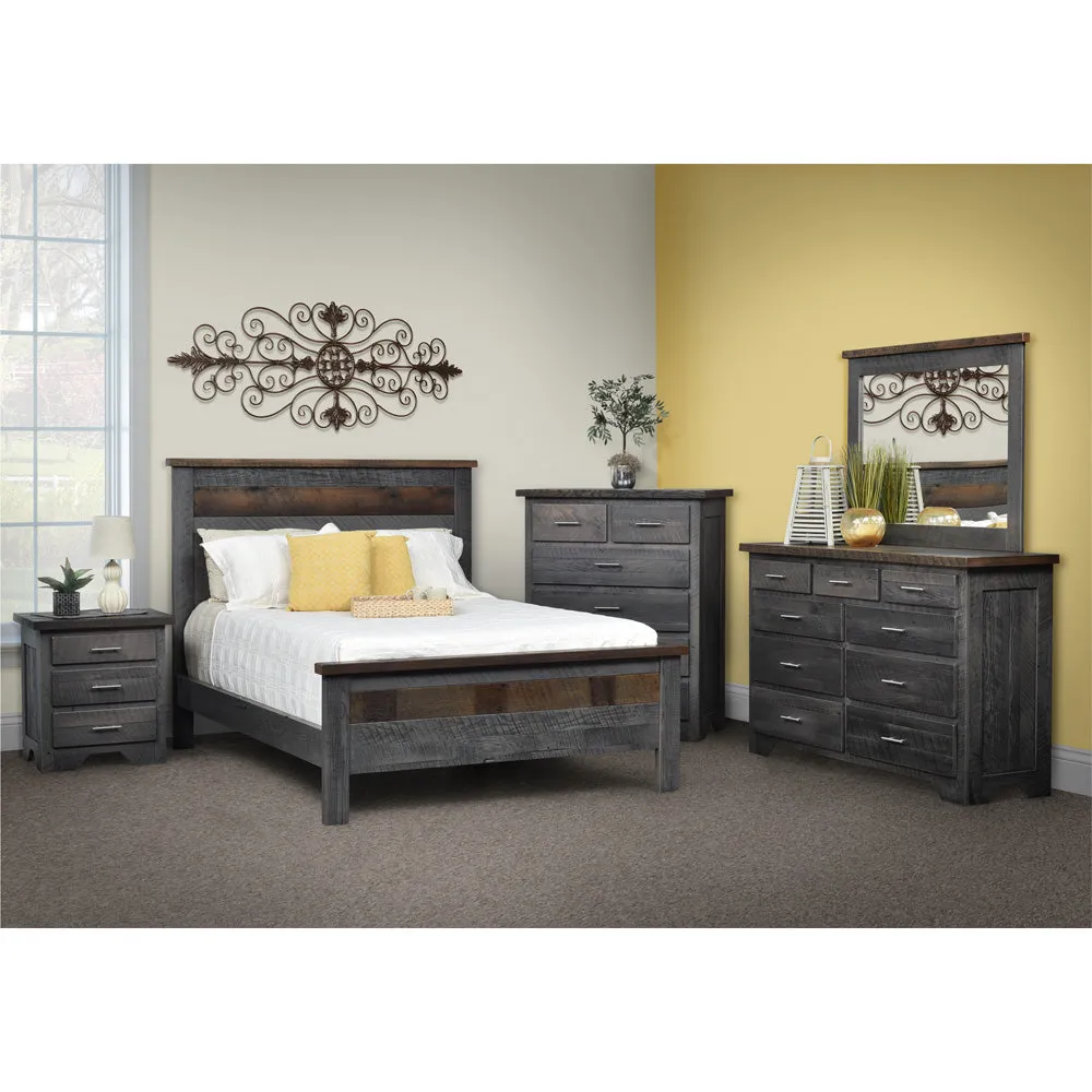 Lander Rustic Farmhouse Nightstand