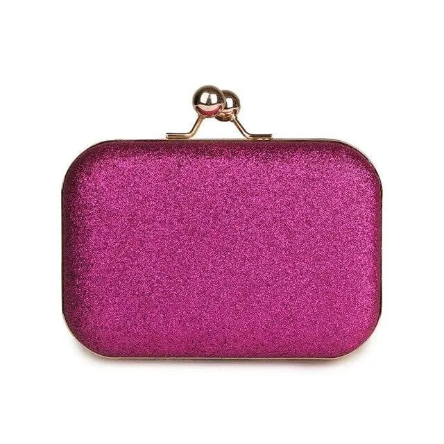 Leather Evening Bags Candy Color Plaid Clutches