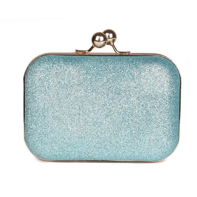 Leather Evening Bags Candy Color Plaid Clutches