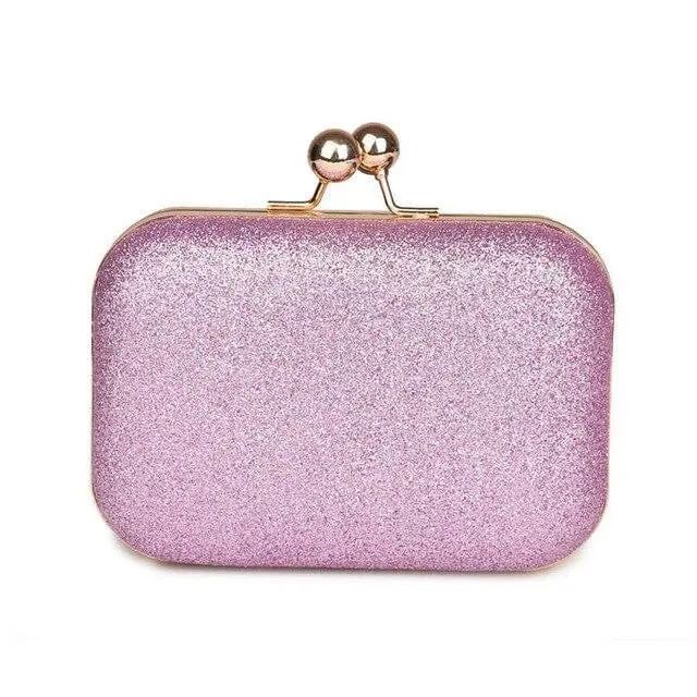 Leather Evening Bags Candy Color Plaid Clutches