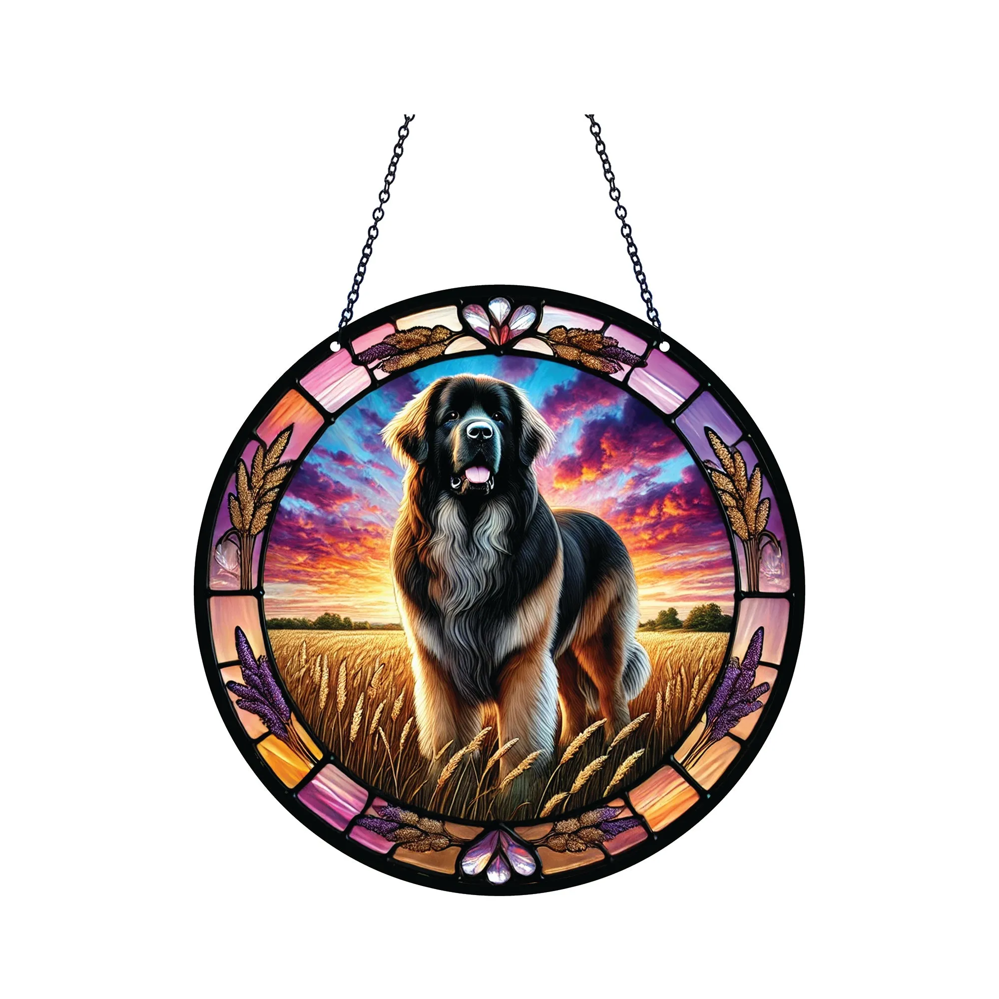 Leonberger Acrylic Suncatcher #SC517 by d'ears