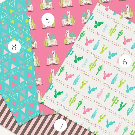 Llama Cacti Heat Transfer Vinyl Sheet