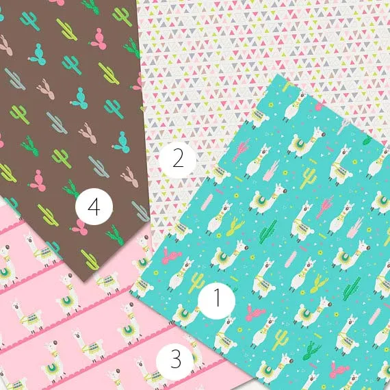 Llama Cacti Heat Transfer Vinyl Sheet
