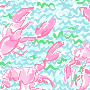Lobstah Roll Lobster Crab Lilly Inspired Printed Patterned Craft Vinyl
