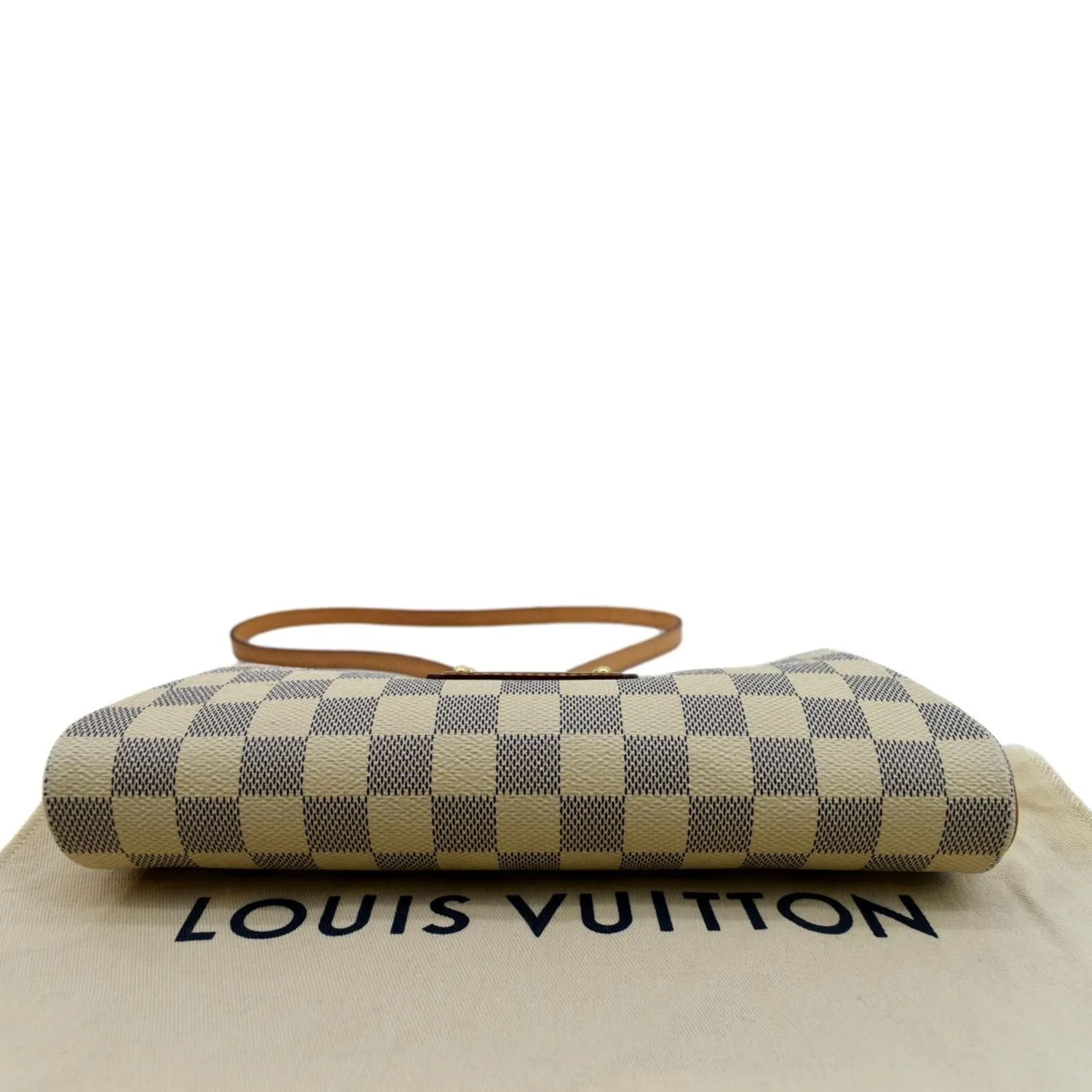LOUIS VUITTON Women Pochette Eva Damier Azur Clutch Bag White