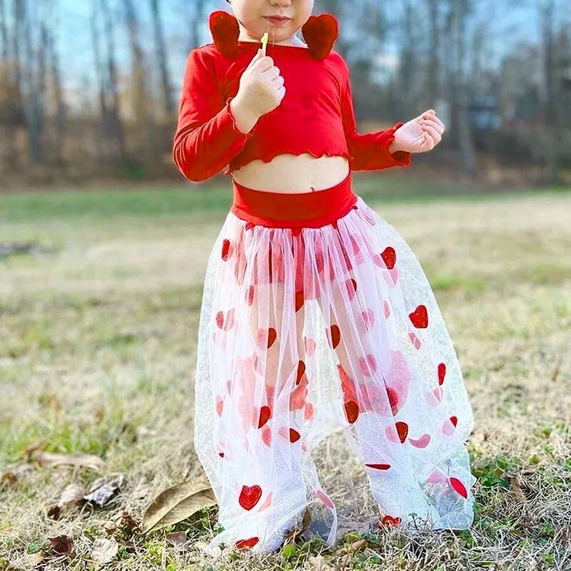 Love-bug Top & Skirt Set