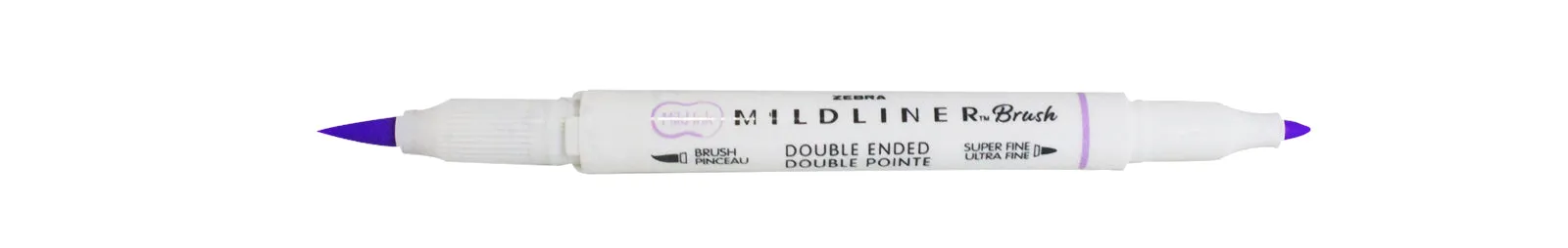 Marcador 2 Pontas Brush Pen Cool   Refined Violeta Zebra