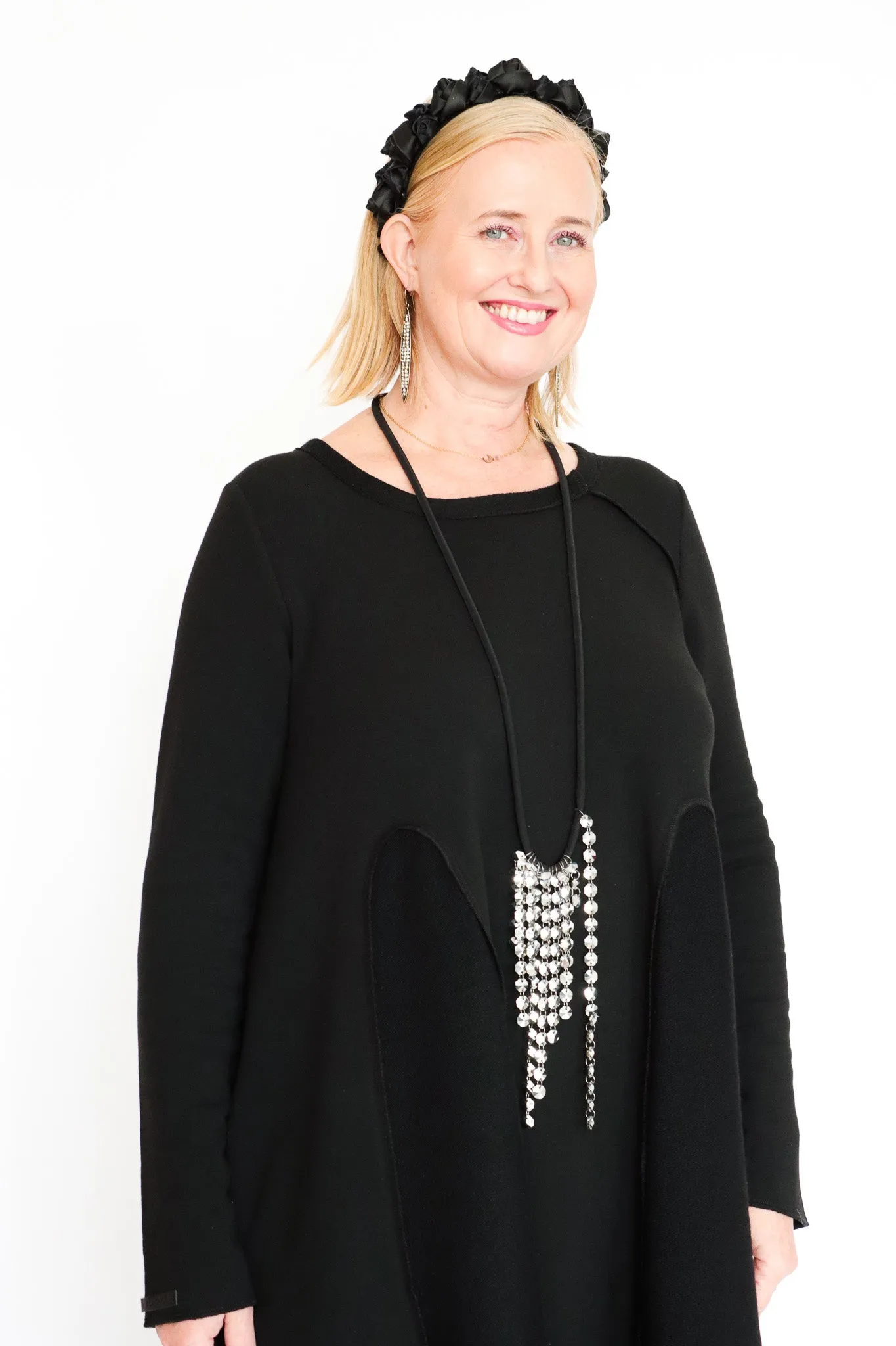 maria calderara Dangle Crystal Necklace