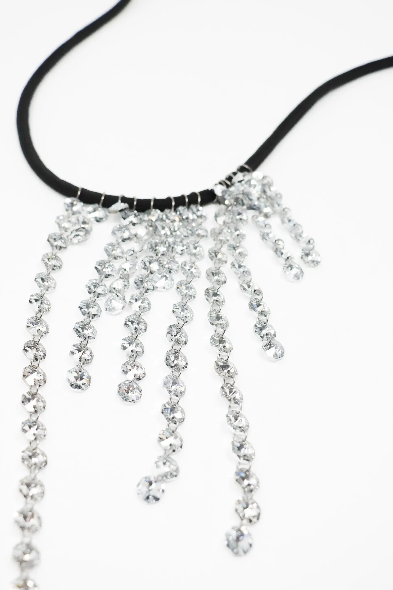 maria calderara Dangle Crystal Necklace