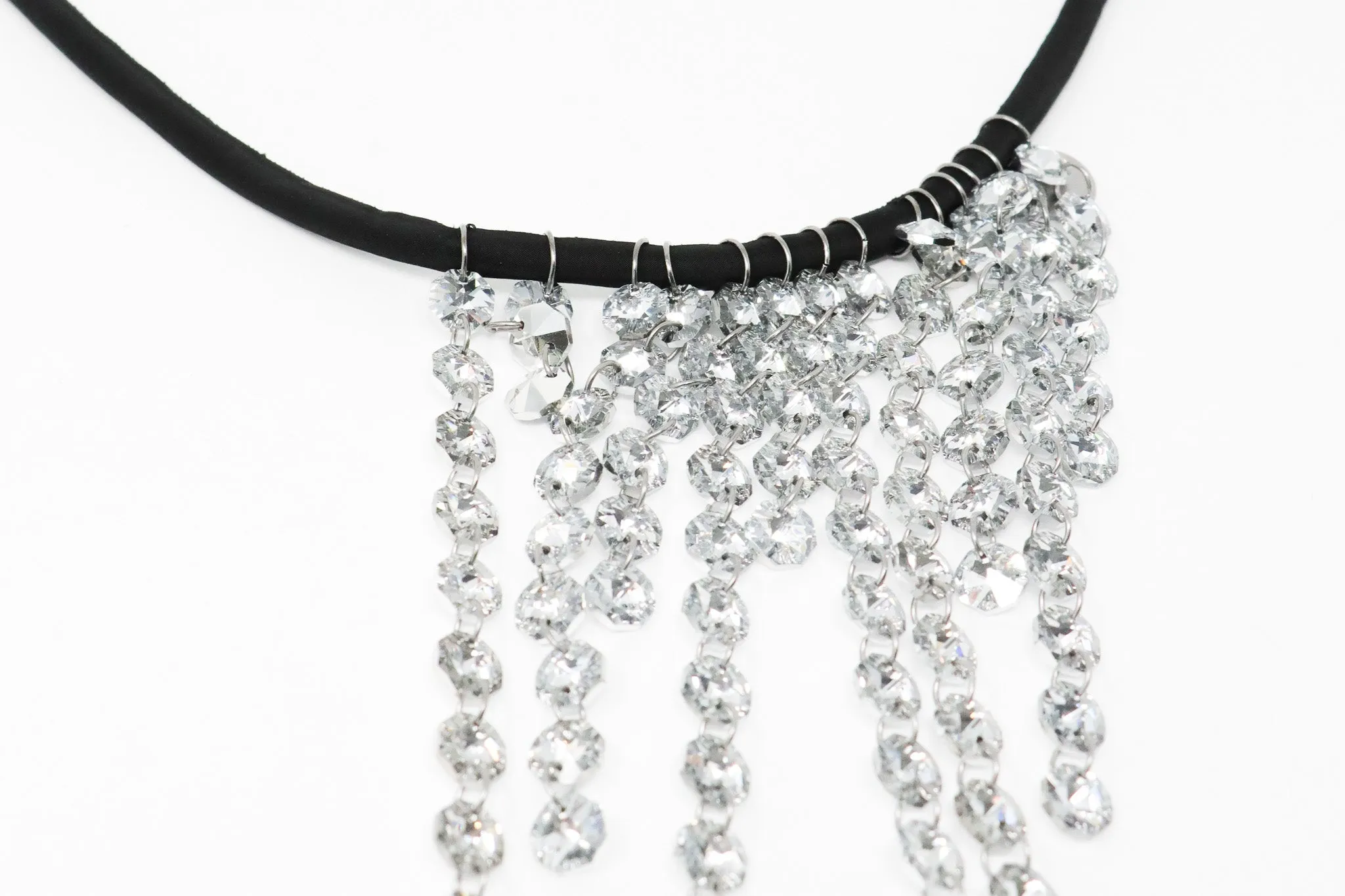 maria calderara Dangle Crystal Necklace