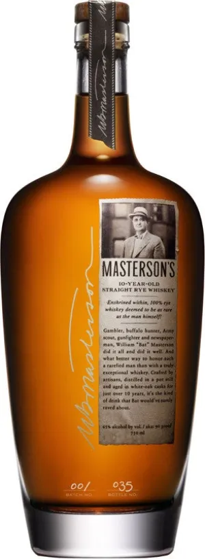 Mastersons 10 Year Old Straight Rye Whiskey 750 ml