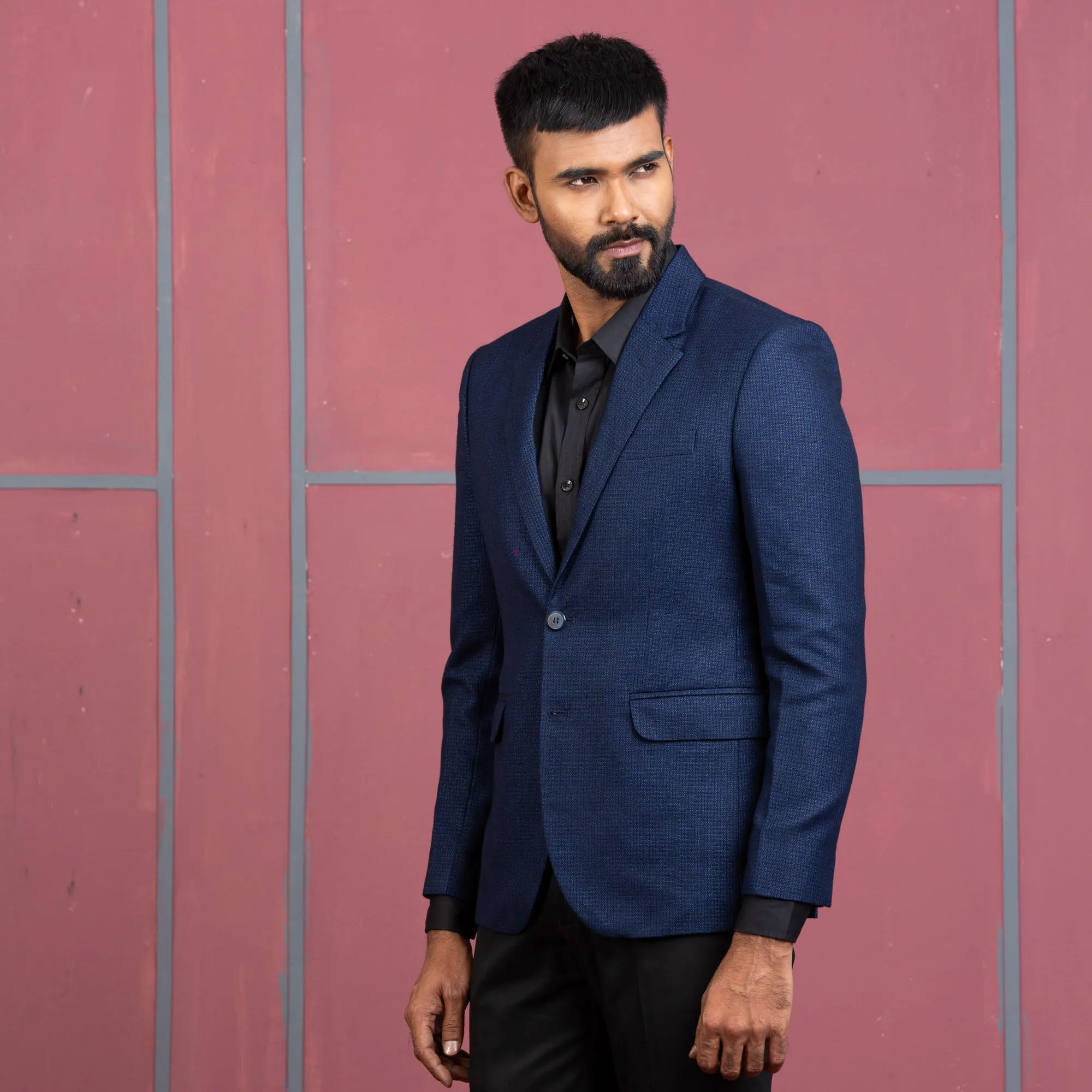 Mens Blazer-Navy Blue