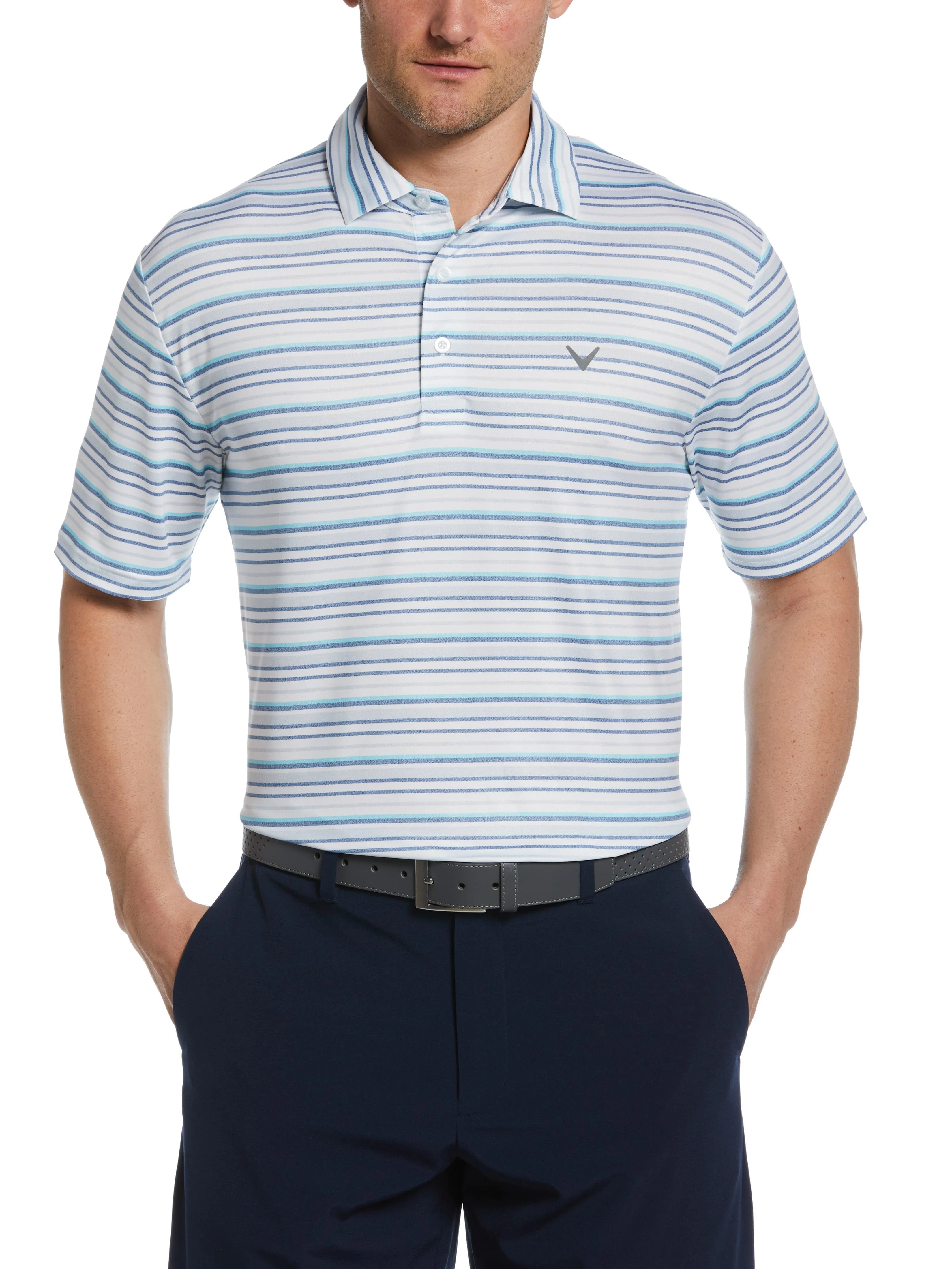 Mens Sun-Worn Stripe Golf Polo