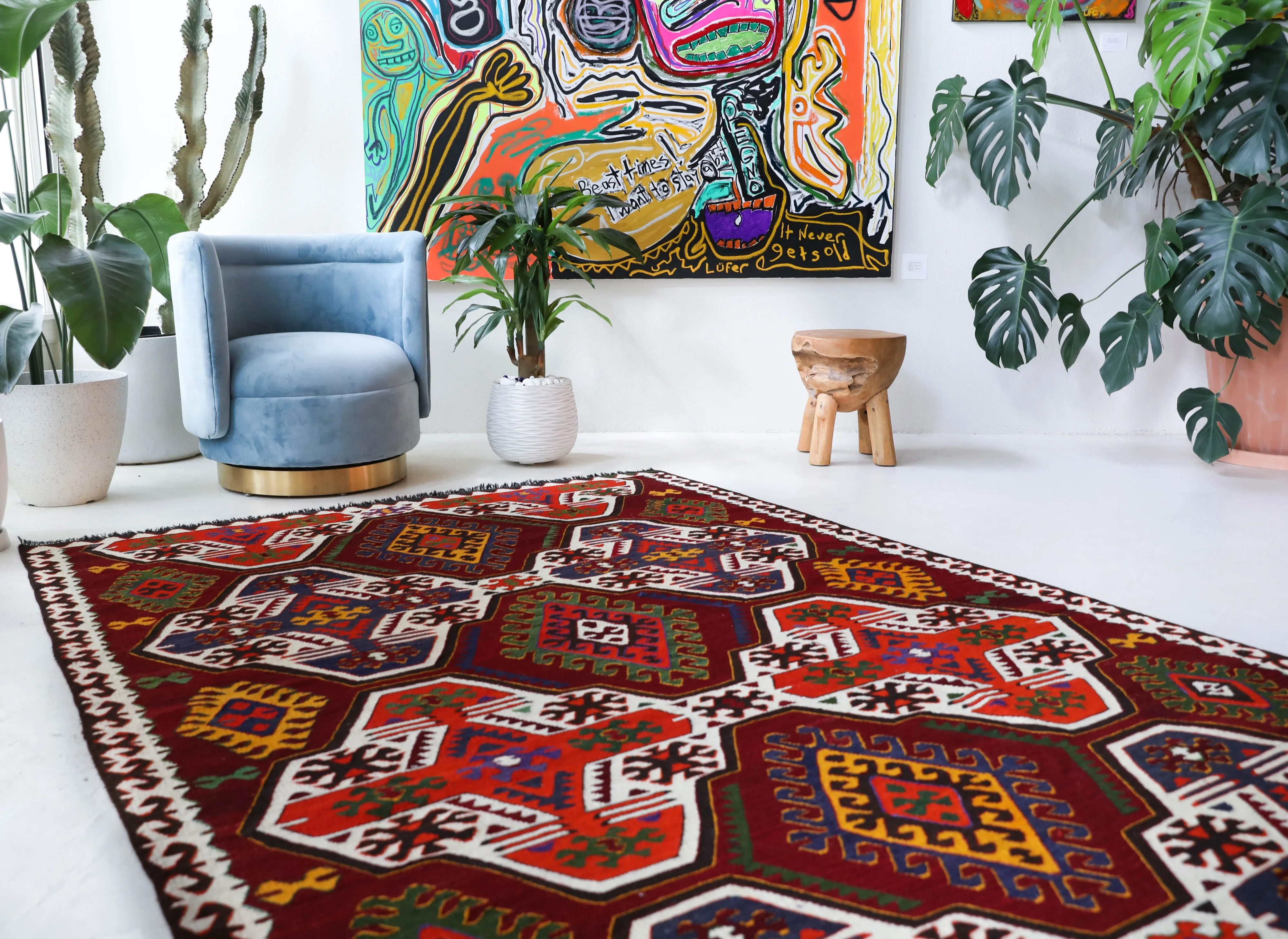 Mersin Mut Kilim Rug 6'x10'4"