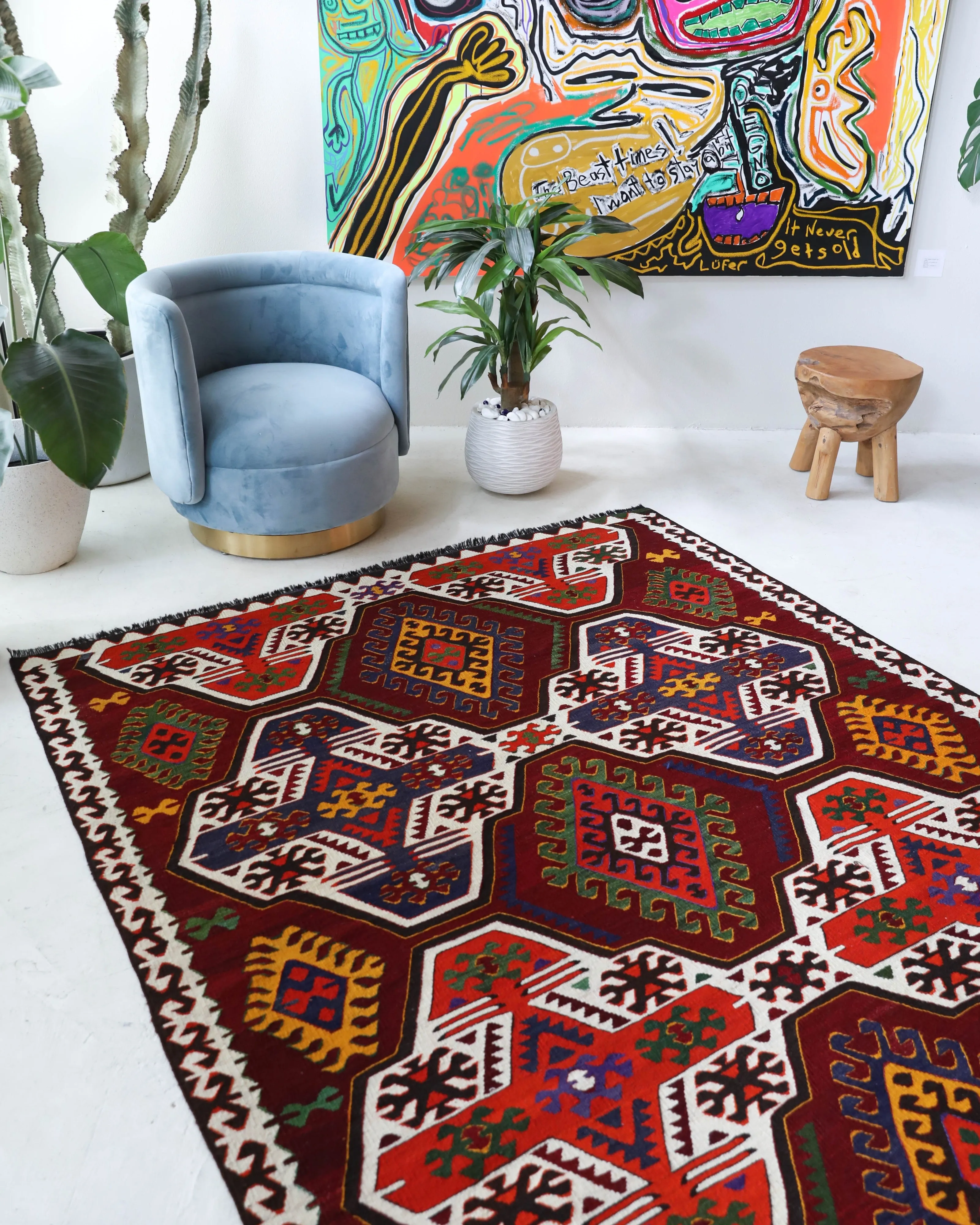 Mersin Mut Kilim Rug 6'x10'4"