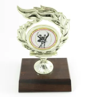 Music Laurel Wreath Trophy Dancing Pair
