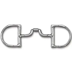Myler Dee with Hooks with Stainless Steel Low Ported Barrel Narrow MB 43LP
