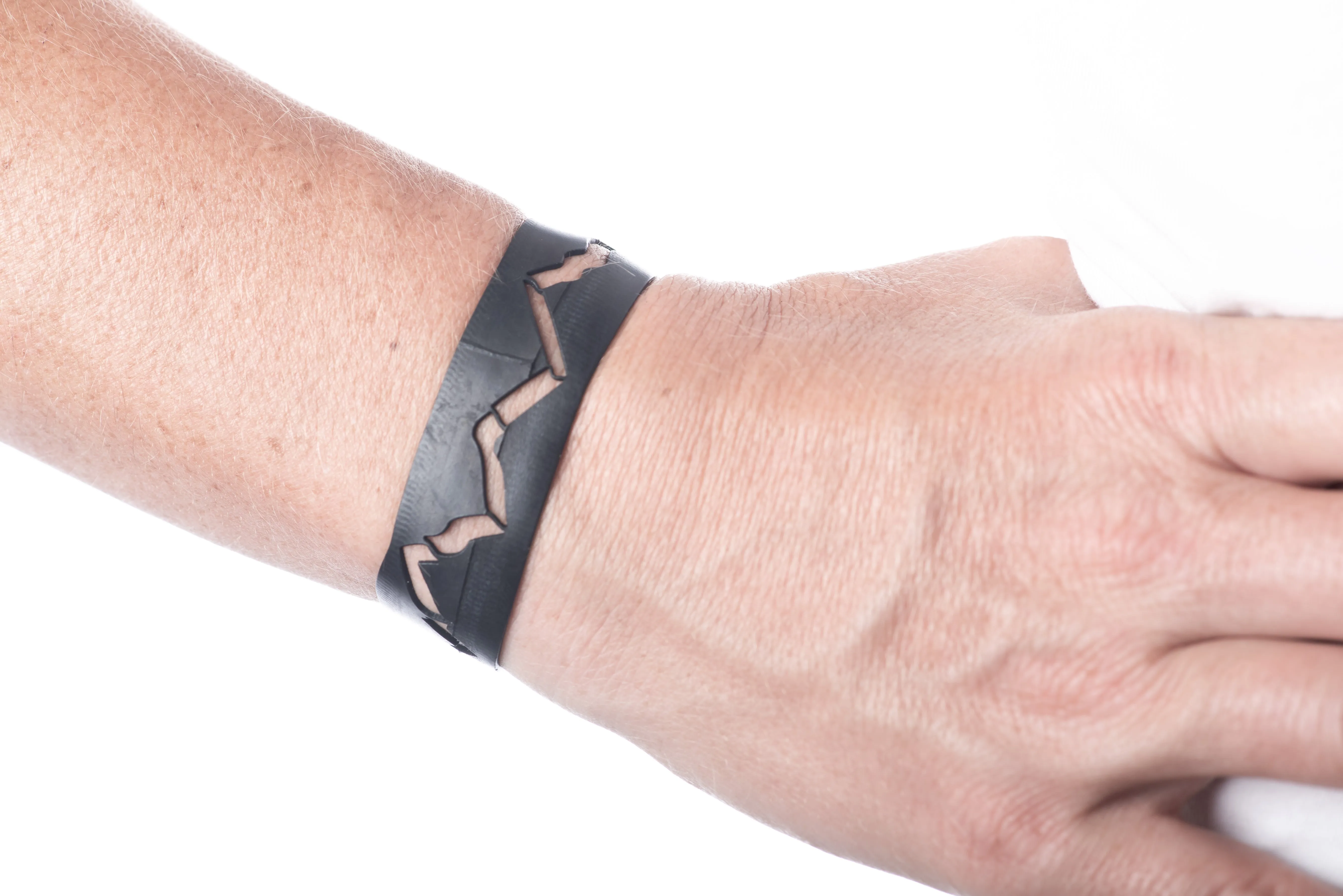 narrow mountain bracelet