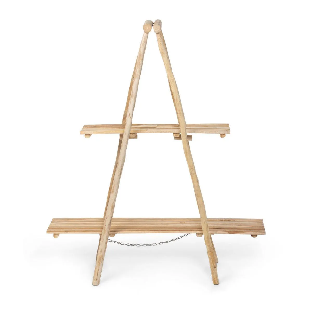 Natural Ladder Display Shelf