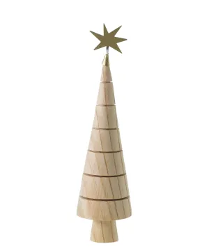 Natural Wood Trees with Rustic Metal Stars