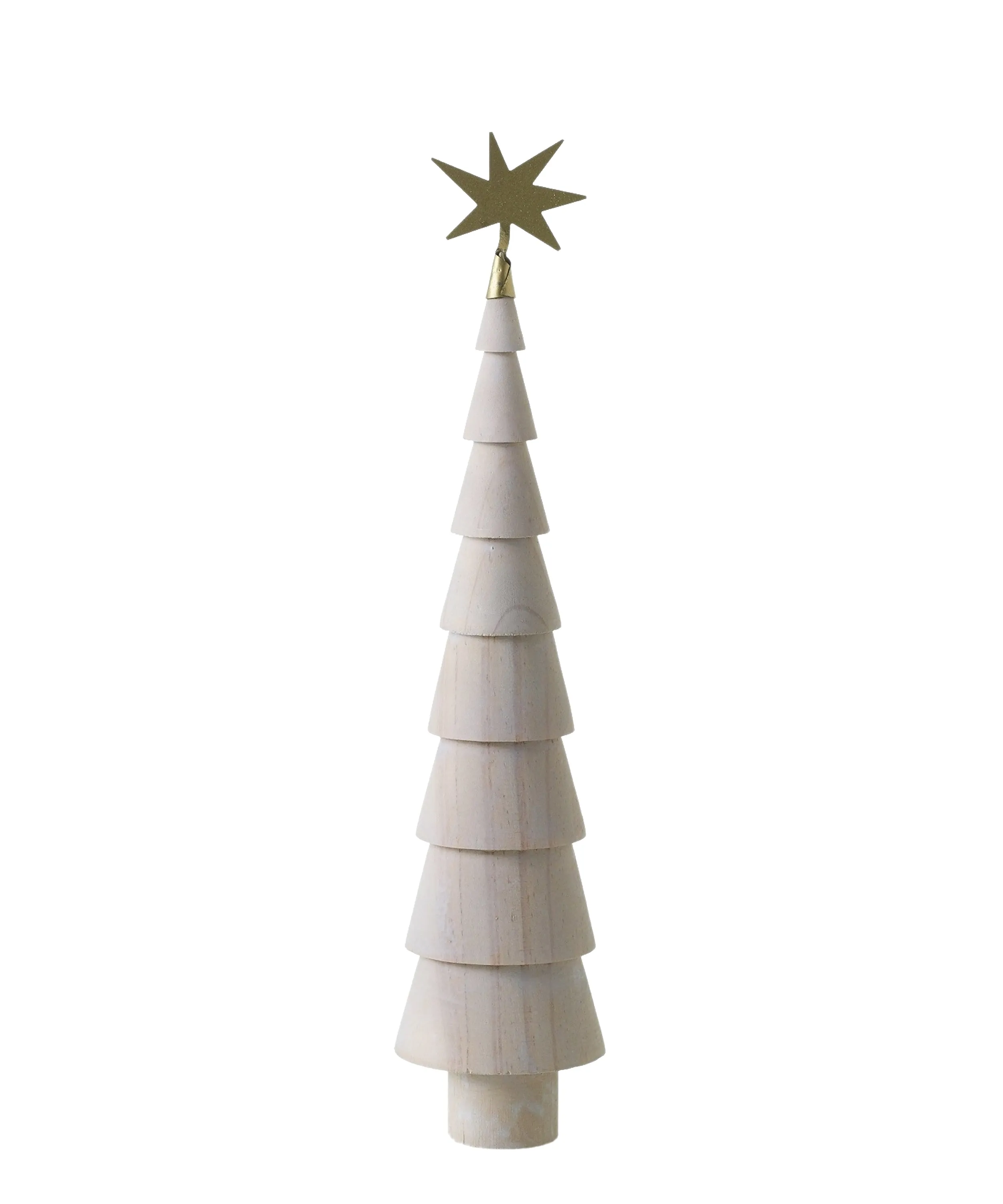 Natural Wood Trees with Rustic Metal Stars