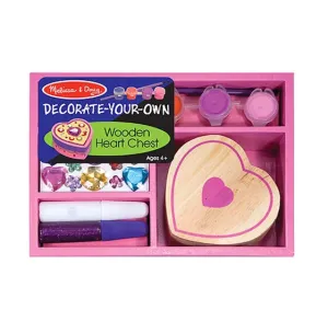 NEW MELISSA AND DOUG DECORATE YOU OWN HEART BOX