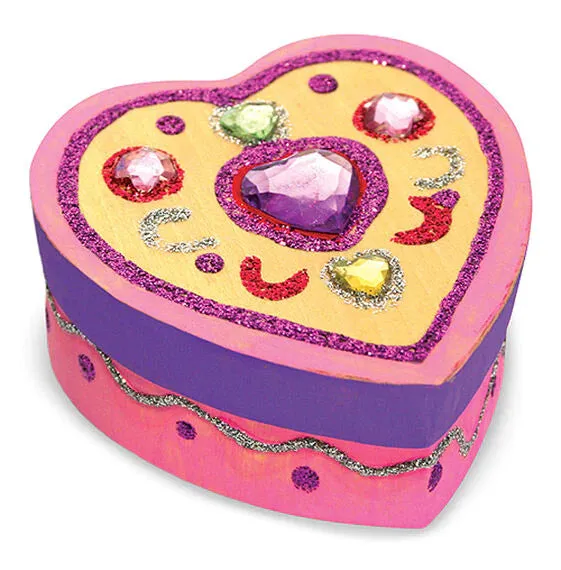 NEW MELISSA AND DOUG DECORATE YOU OWN HEART BOX