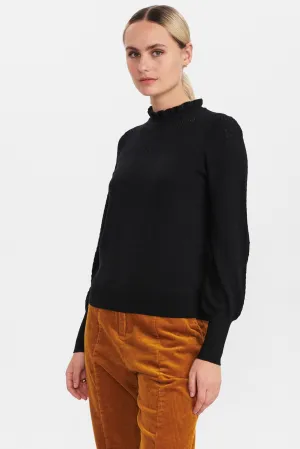 NUCAMELA HIGH NECK - Caviar