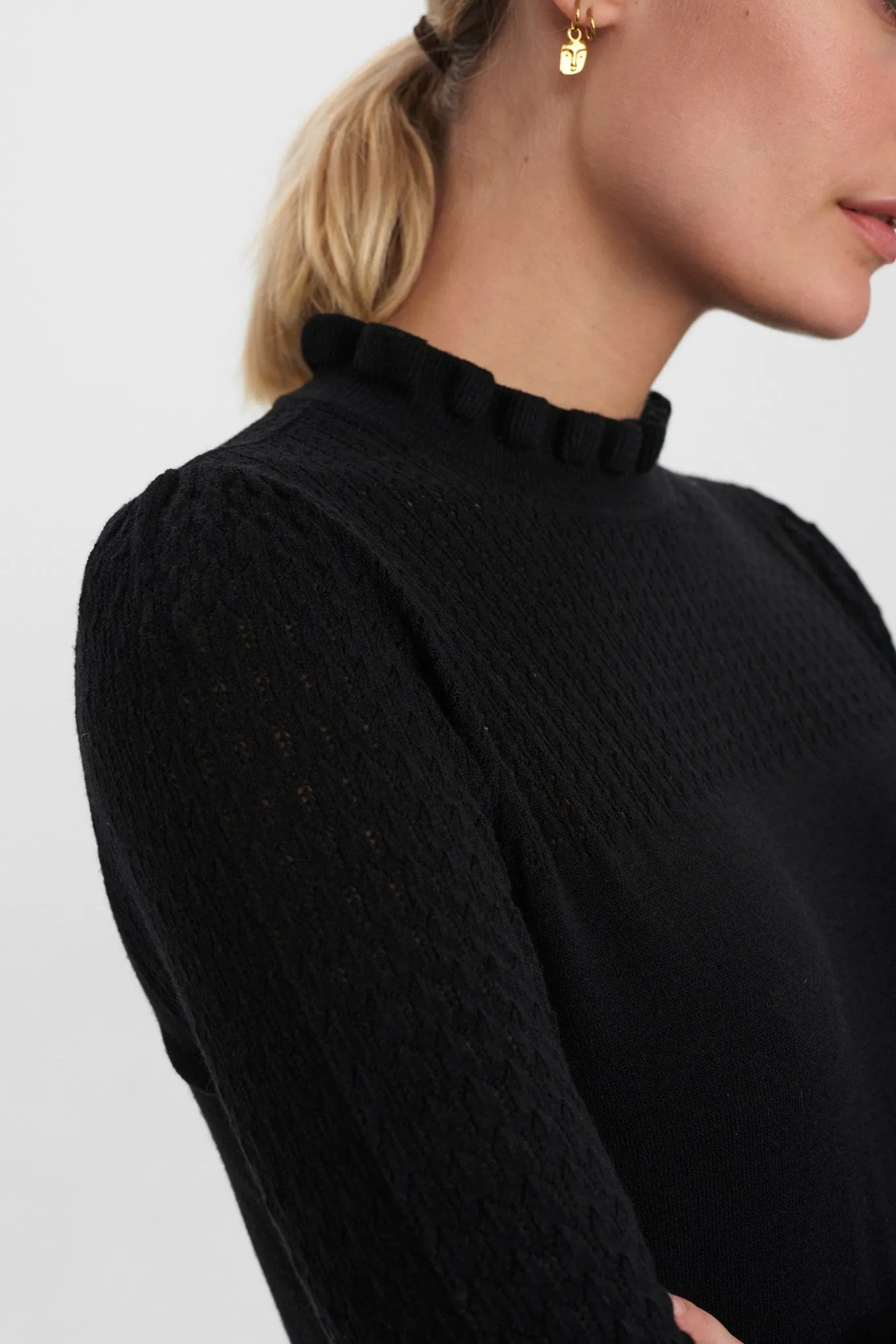 NUCAMELA HIGH NECK - Caviar