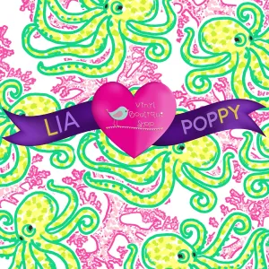Octopus Lia Poppy Vinyl Sheet LPY-63