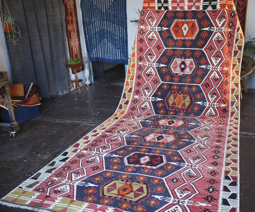 Old Konya Eregli Kilim 6.3ftx13.8ft