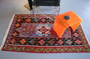 Old Oushak Esme Kilim 3.5ftx6ft